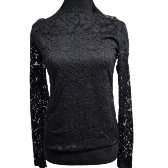 Zanzea Lace Long Sleeve Lined Women's Blouse Size 8 NWT - Picture 1 of 9